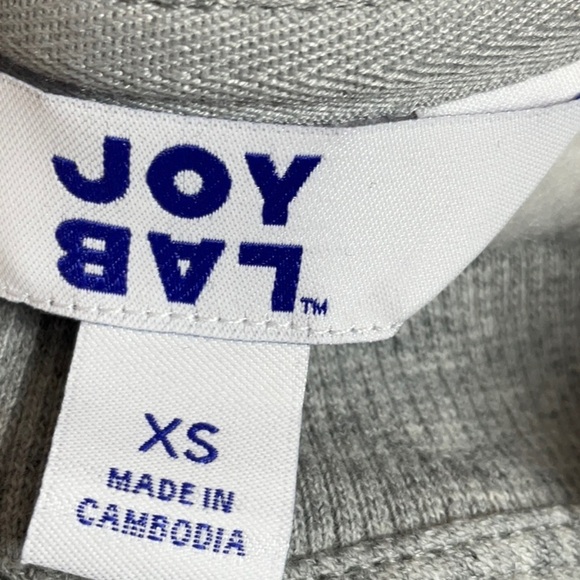 JoyLab Women's Fleece Cropped Crewneck Pullover Sweatshirt Gray Various Sizes - Picture 7 of 10